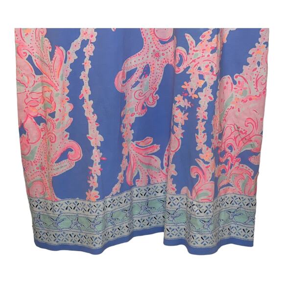 Lilly Pulitzer Deglan Go with the Flow T-shirt Dress Starfish Size XS - Picture 3 of 5